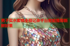 男子买水蜜桃全程记录平台智能推荐新鲜好果